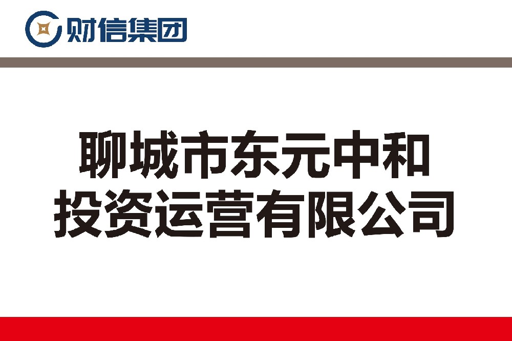 聊城市東元中和投資運(yùn)營(yíng)有限公司